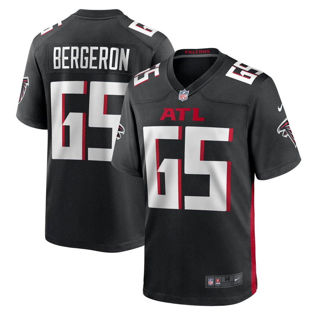 Atlanta Falcons Matthew Bergeron Nike Black Team Game Jersey product image 1, provided for visual reference and product