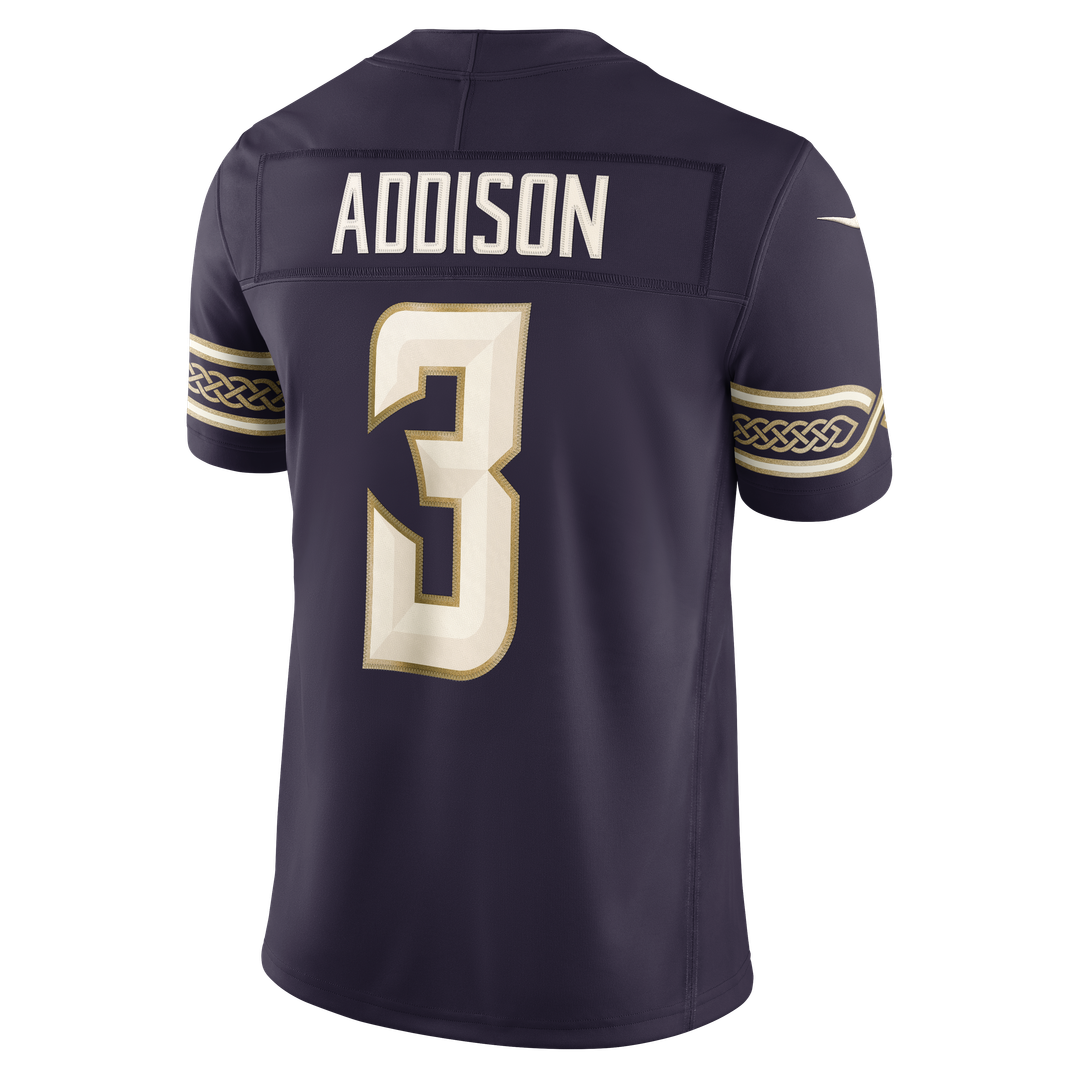 Minnesota Vikings Jordan Addison Nike Purple 2026 Rivalries Collection Stitched Limited Jersey product image 7, provided for