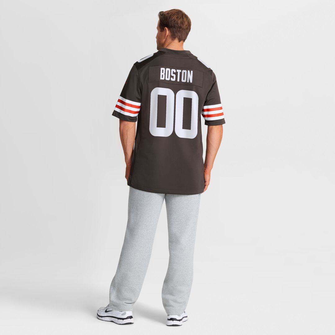 Cleveland Browns Denzel Boston Nike Brown Game Jersey product image 5, provided for visual reference and product detail
