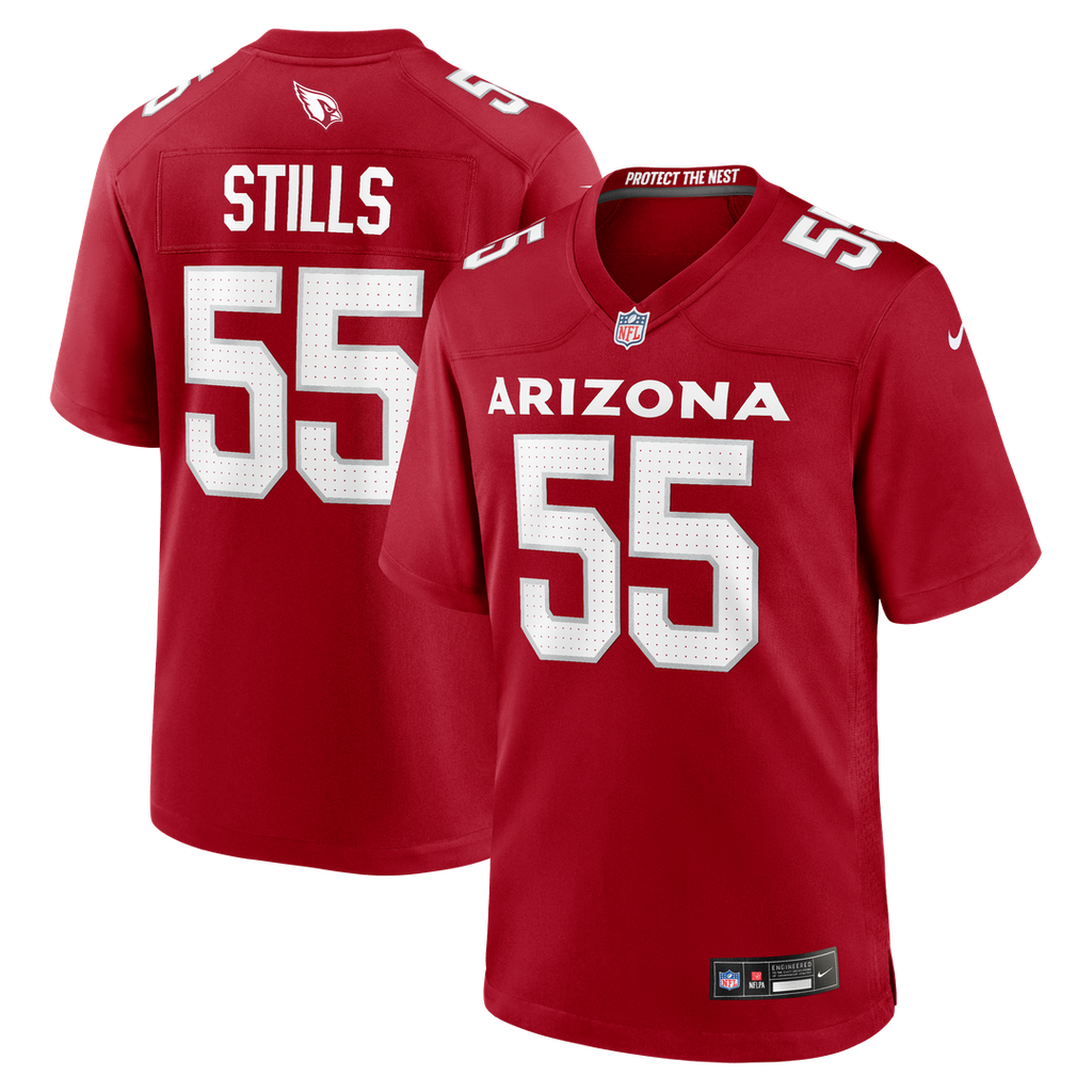 Arizona Cardinals Dante Stills Nike Cardinal Team Game Jersey product image 1, provided for visual reference and product