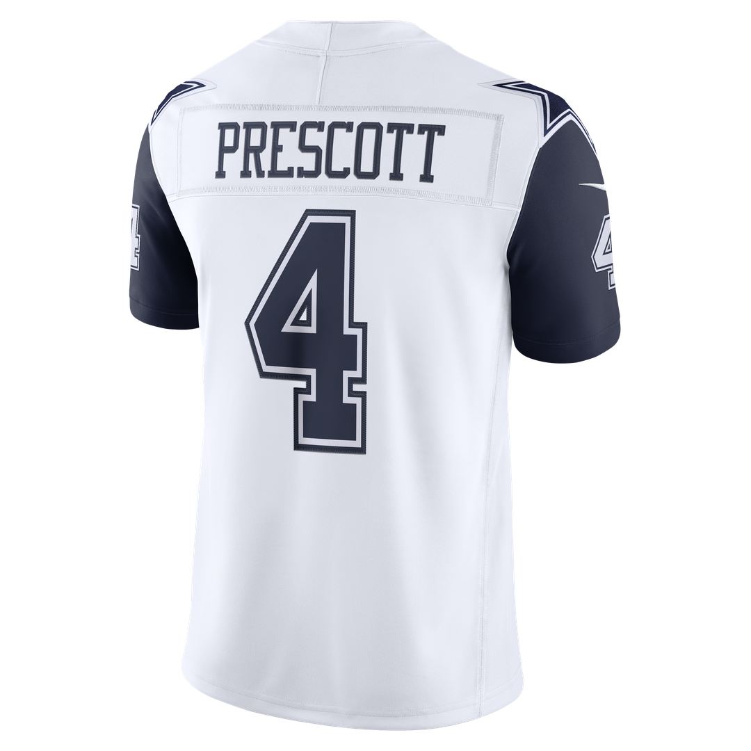 Dallas Cowboys Dak Prescott Nike White Alternate Vapor F.U.S.E. Stitched Limited Jersey product image 6, provided for visual