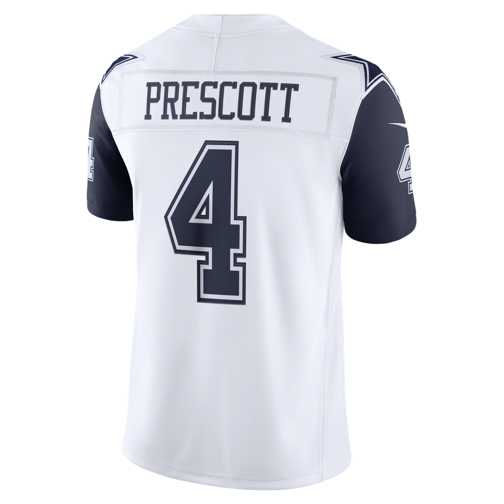 Dallas Cowboys Dak Prescott Nike Navy Team Vapor F.U.S.E. Stitched Limited Jersey product image 9, provided for visual
