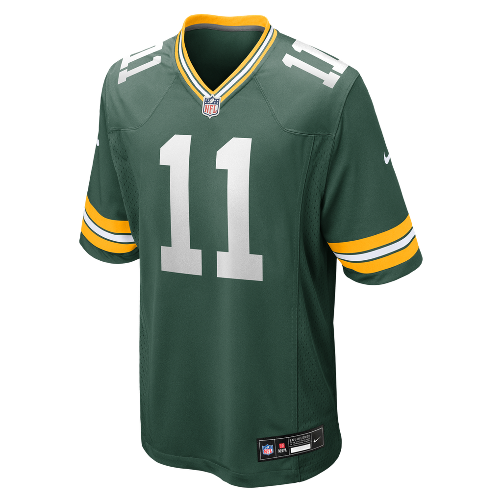 Green Bay Packers Jayden Reed Nike Green Game Jersey product image 2, provided for visual reference and product detail review
