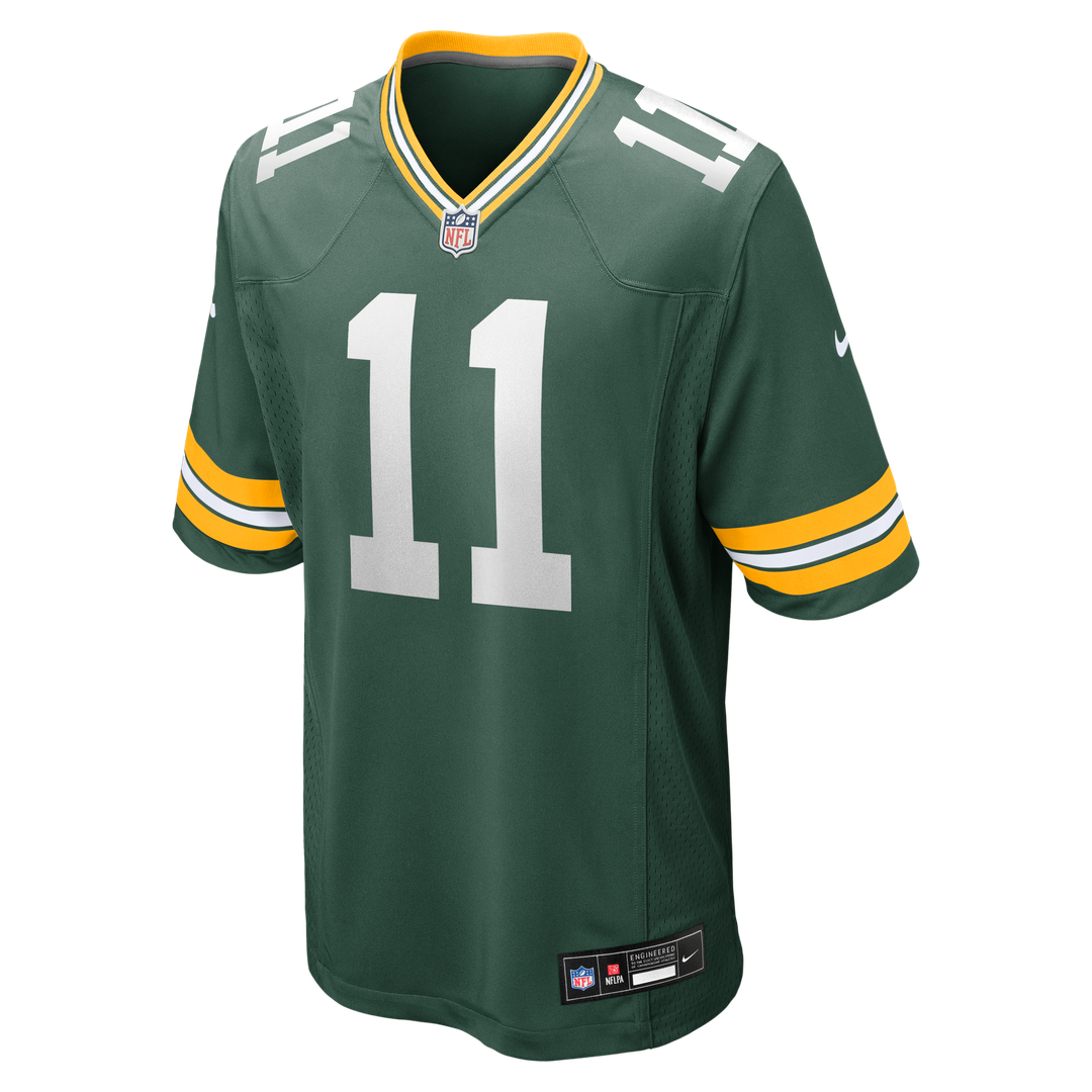 Green Bay Packers Jayden Reed Nike Green Game Jersey product image 2, provided for visual reference and product detail review