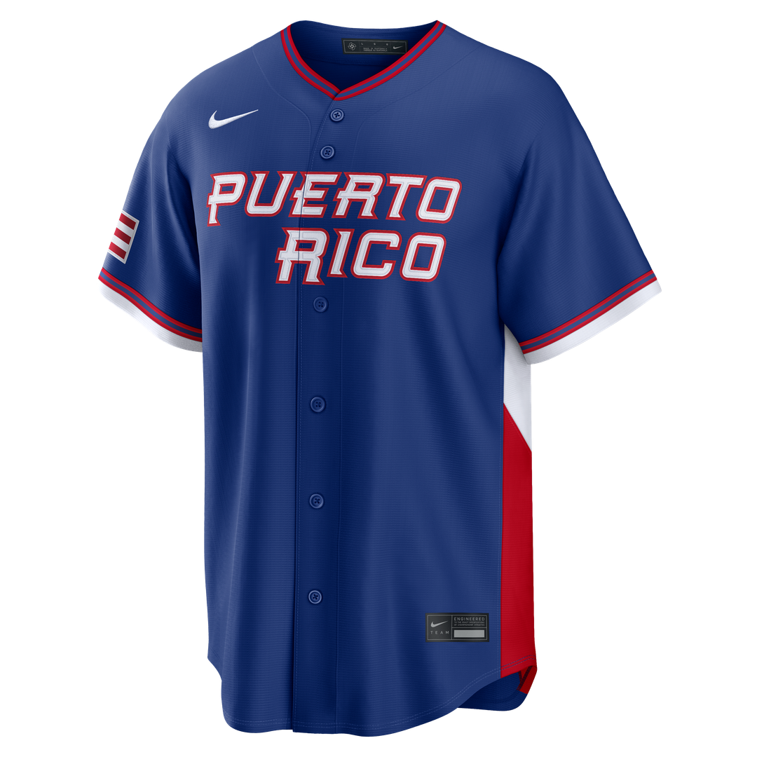 Puerto Rico Baseball Martín Maldonado Nike Royal 2026 World Baseball Classic Road Stadium Jersey product image 2, provided