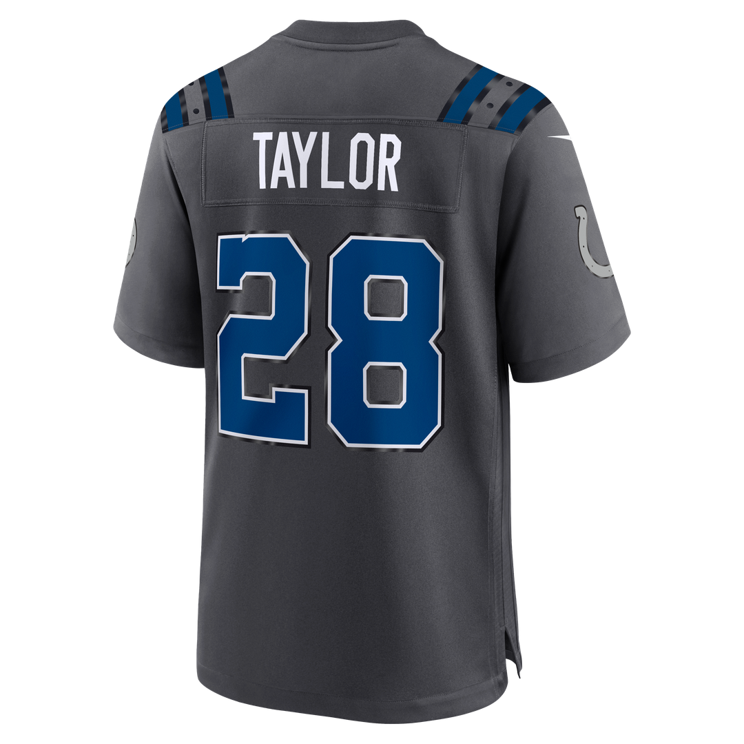 Indianapolis Colts Jonathan Taylor Nike Anthracite 2026 Rivalries Collection Game Jersey product image 3, provided for