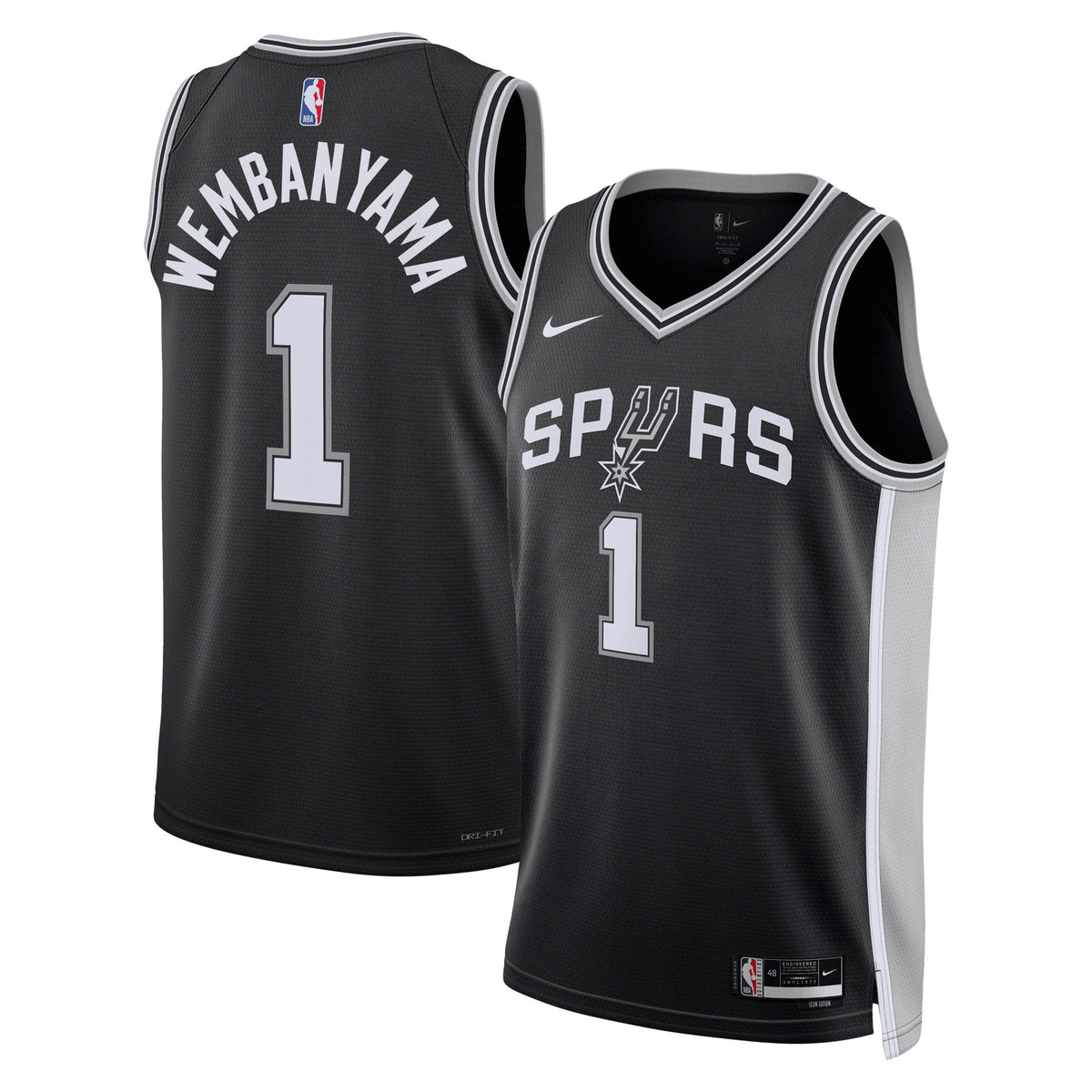 San Antonio Spurs Nike Icon Swingman Jersey - Victor Wembanyama product image 2, provided for visual reference and product