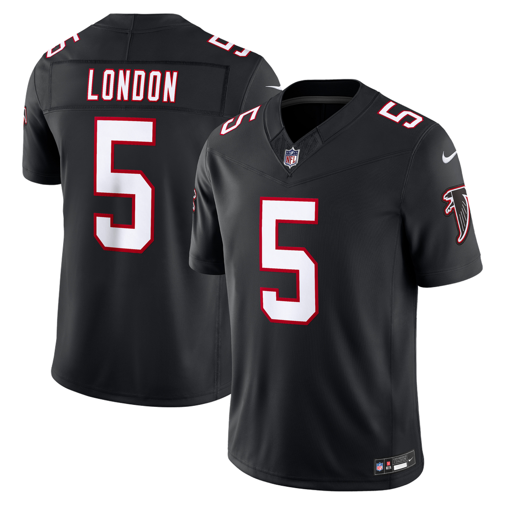 Atlanta Falcons Drake London Nike Black Alternate Throwback Vapor F.U.S.E. Stitched Limited Jersey product image 4, provided
