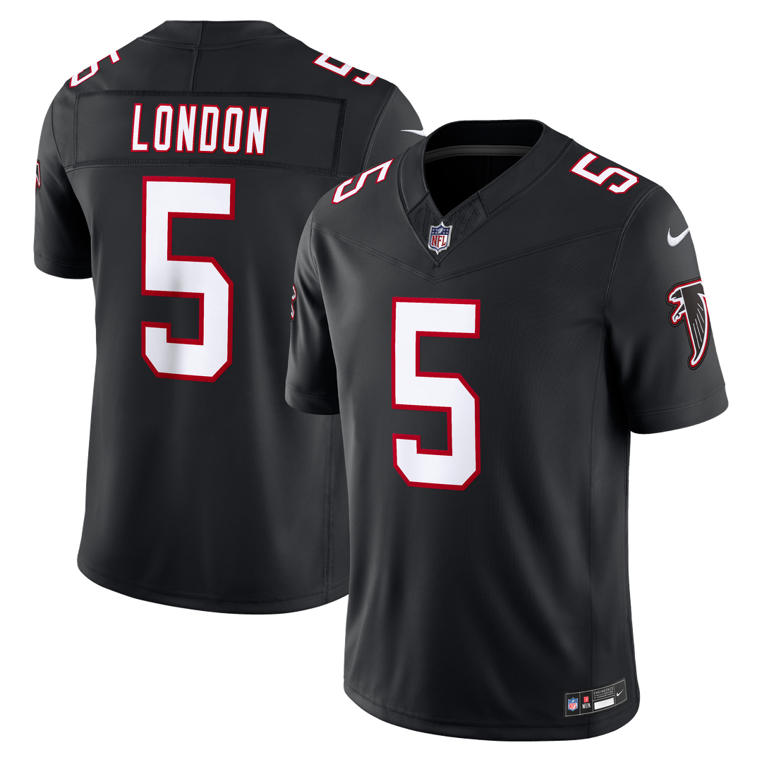 Atlanta Falcons Drake London Nike Black Alternate Throwback Vapor F.U.S.E. Stitched Limited Jersey product image 4, provided