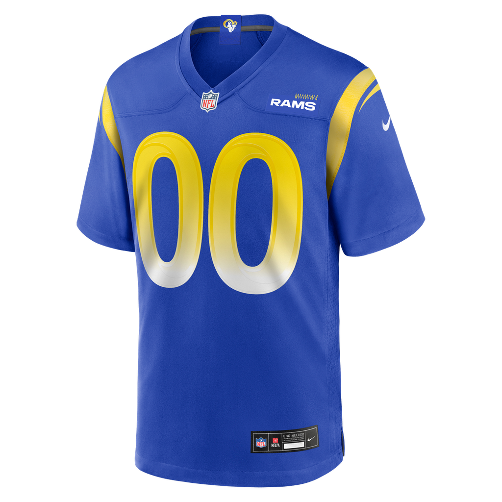 Los Angeles Rams Nike Royal Custom Game Jersey product image 2, provided for visual reference and product detail review