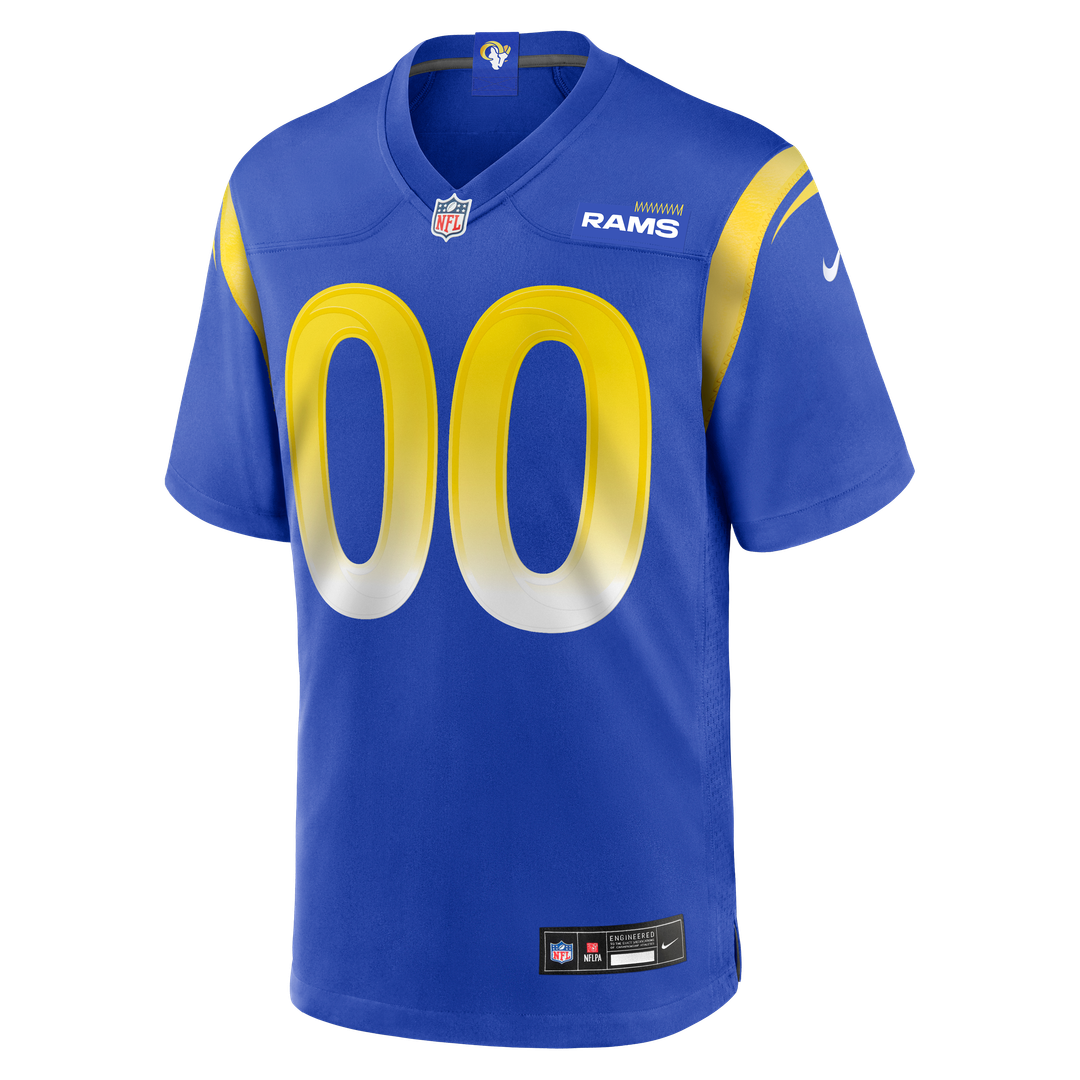 Los Angeles Rams Nike Royal Custom Game Jersey product image 2, provided for visual reference and product detail review