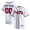 Atlanta Braves Nike White Home Limited Custom Jersey product image 1, provided for visual reference and product detail review
