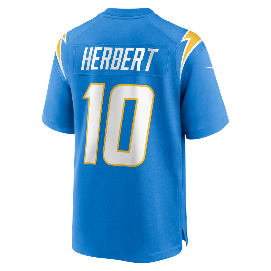 Los Angeles Chargers Justin Herbert Nike Powder Blue Player Game Jersey product image 20, provided for visual reference and