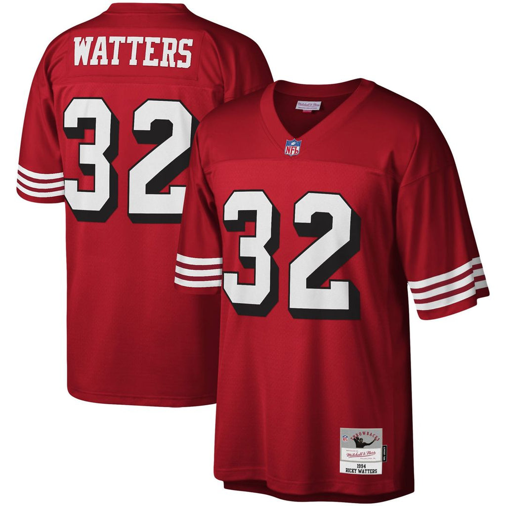 San Francisco 49ers Ricky Watters Mitchell & Ness Scarlet Legacy Replica Jersey product image 1, provided for visual