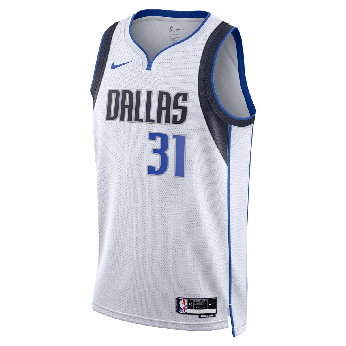 Dallas Mavericks Nike Association Edition Swingman Jersey - White - Klay Thompson - Unisex product image 3, provided for
