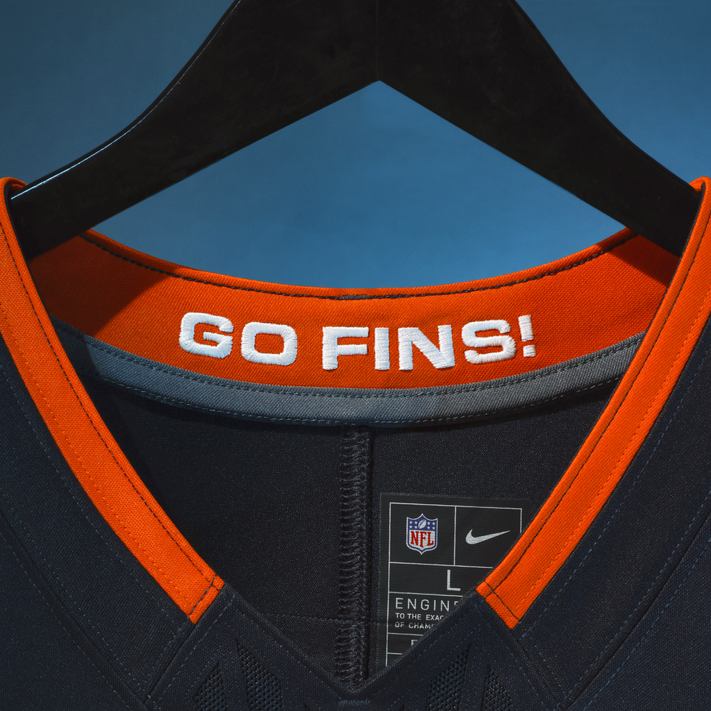 Miami Dolphins Dan Marino Nike Navy Rivalries Collection Stitched Limited Jersey product image 4, provided for visual