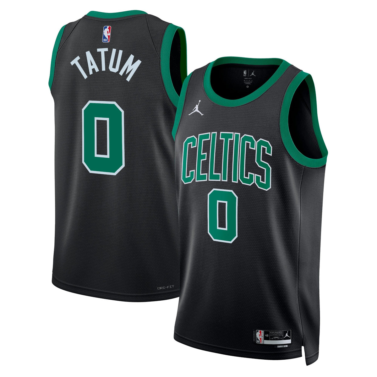 Boston Celtics Jordan Brand Statement Edition Swingman Jersey - Black - Jayson Tatum - Unisex product image 1, provided for