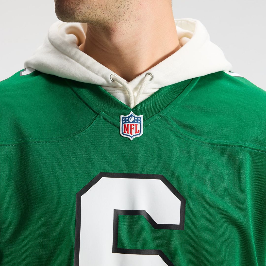 Philadelphia Eagles DeVonta Smith Nike Kelly Green Alternate Game Player Jersey product image 9, provided for visual