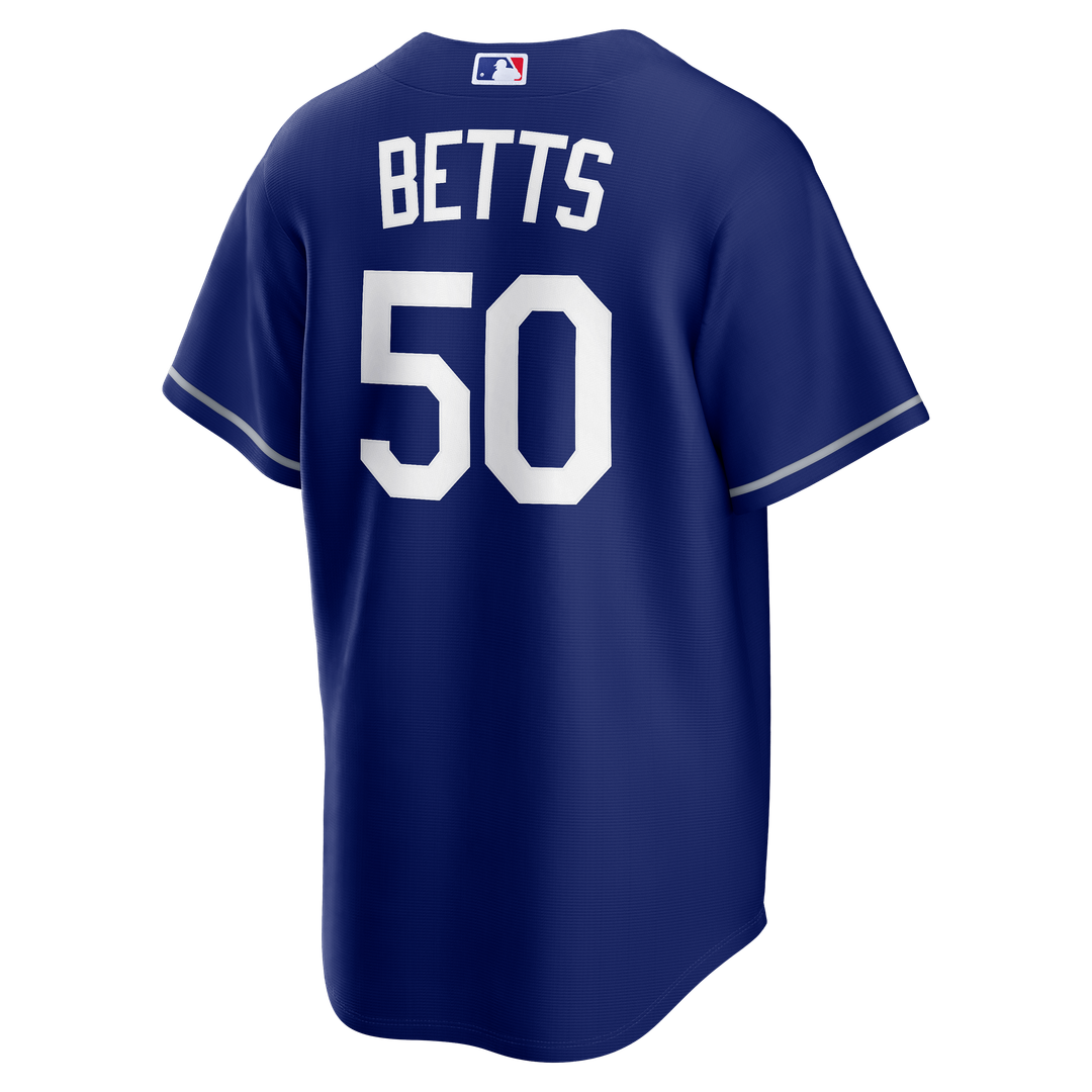 Los Angeles Dodgers Mookie Betts Nike Royal Alternate Replica Jersey product image 3, provided for visual reference and
