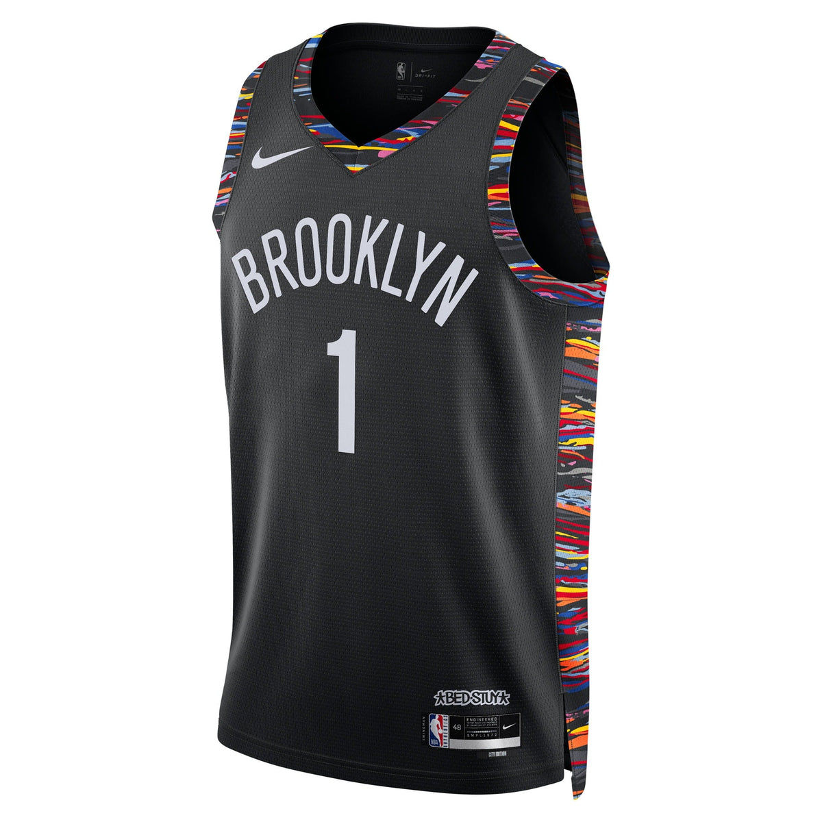 Brooklyn Nets Nike 2025/26 City Edition Swingman Jersey - Black - Ziaire Williams - Unisex product image 3, provided for
