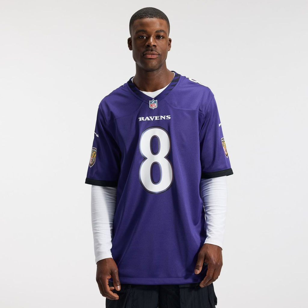 Baltimore Ravens Lamar Jackson Nike Purple Team Game Jersey product image 2, provided for visual reference and product