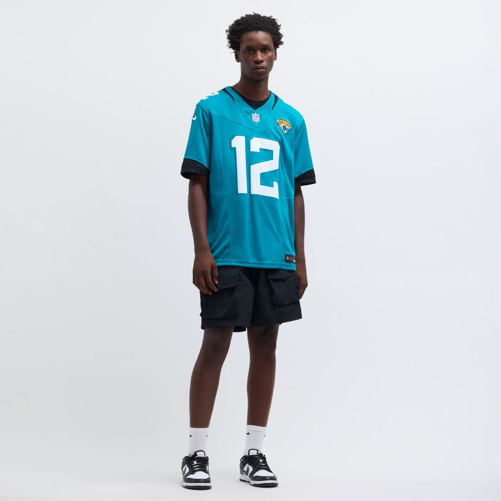 Jacksonville Jaguars Travis Hunter Nike Teal Team Limited Jersey product image 6, provided for visual reference and product