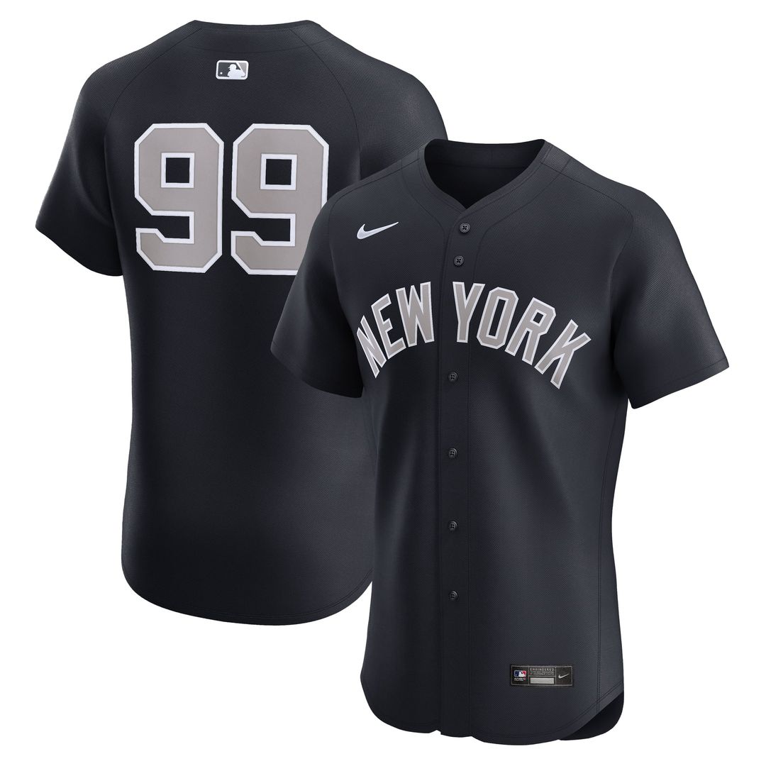 New York Yankees Aaron Judge Nike Navy Alternate Elite Jersey product image 1, provided for visual reference and product
