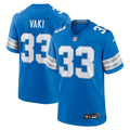 Detroit Lions Sione Vaki Nike Blue Team Game Jersey product image 1, provided for visual reference and product detail review