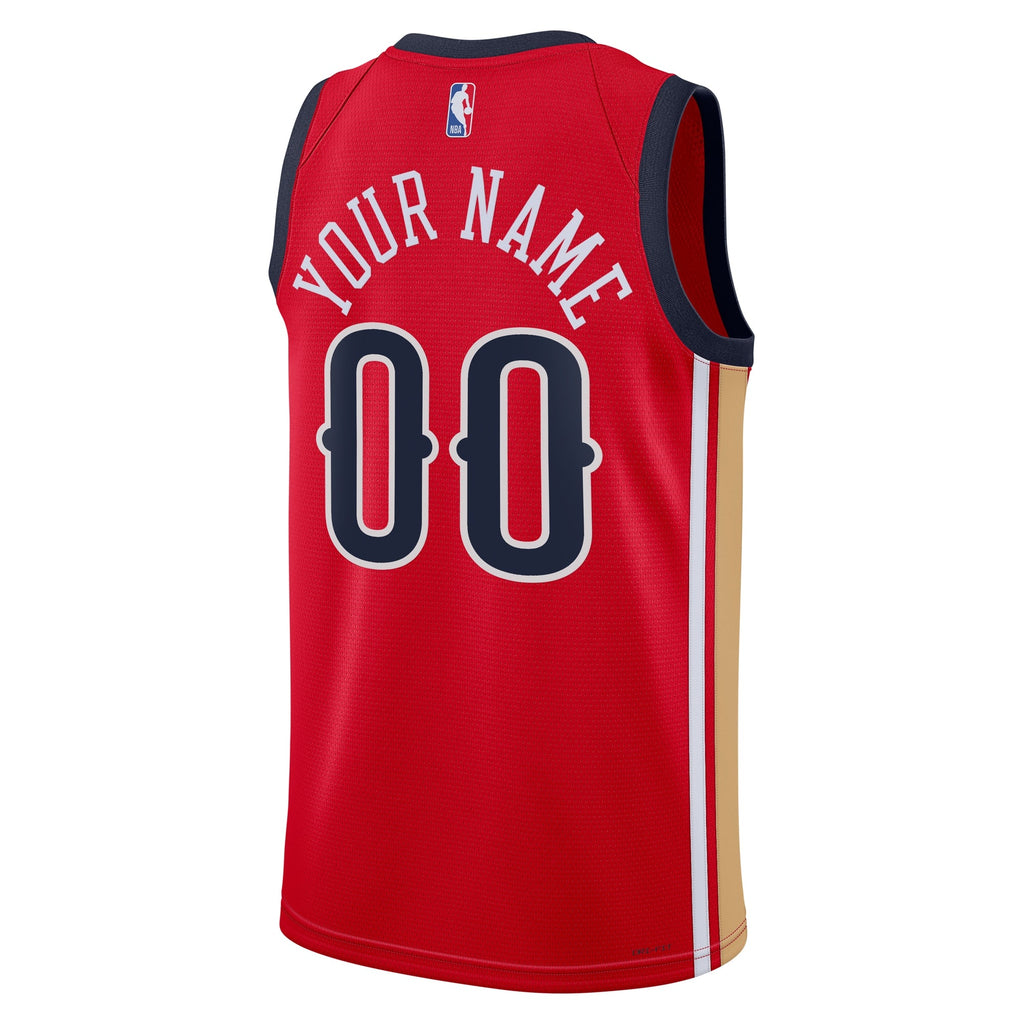 New Orleans Pelicans Jordan Statement Swingman Jersey - Custom - Unisex product image 4, provided for visual reference and