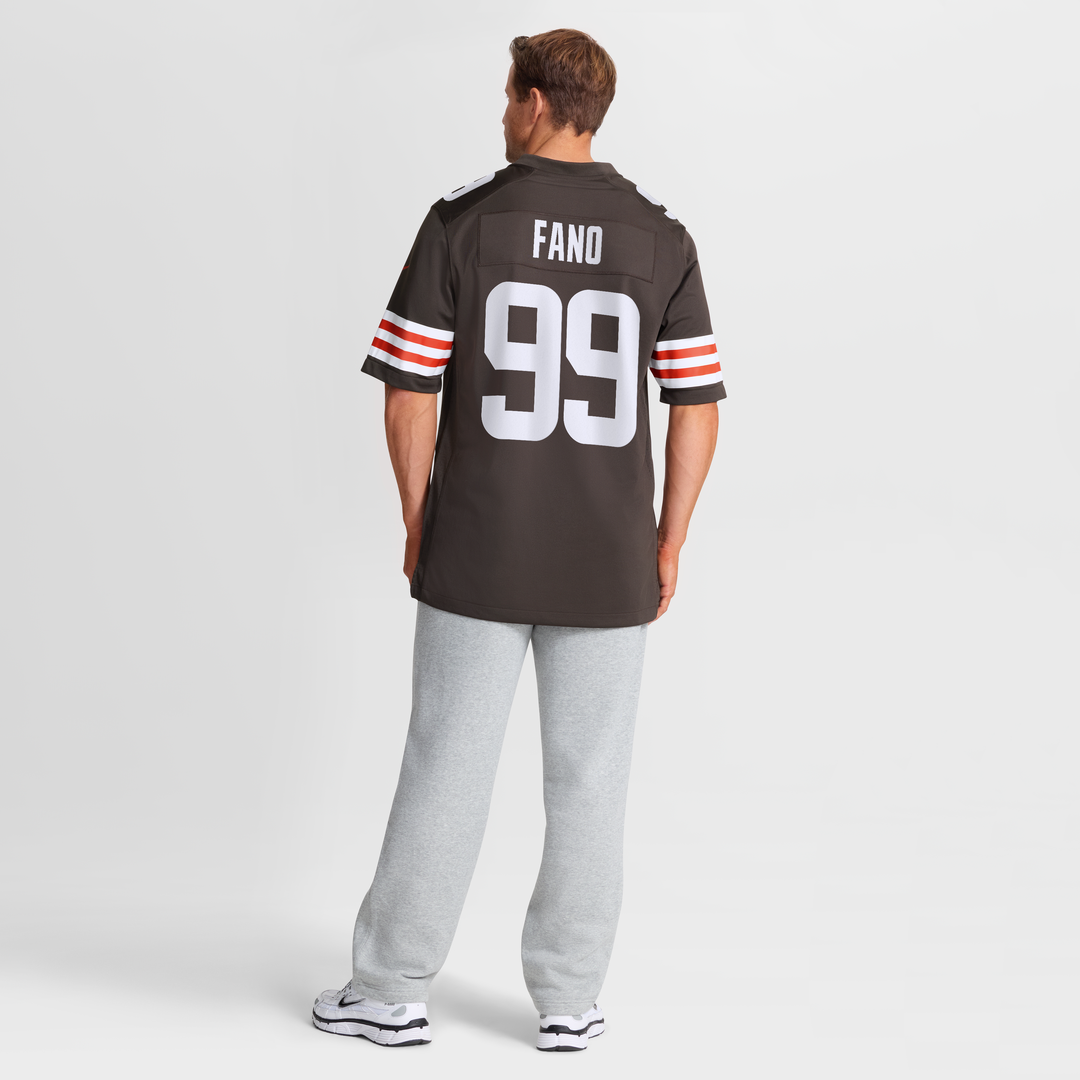 Cleveland Browns Logan Fano Nike Brown Team Game Jersey product image 3, provided for visual reference and product detail