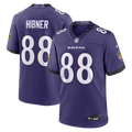 Baltimore Ravens Matthew Hibner Nike Purple Team Game Jersey product image 1, provided for visual reference and product