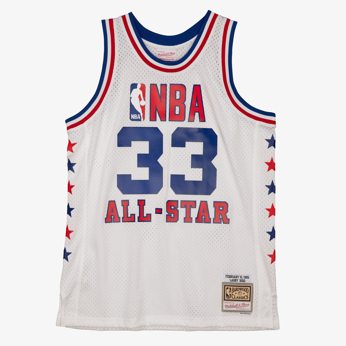 NBA Mitchell & Ness Larry Bird 1985 All-Star Swingman Authentic Jersey - White product image 3, provided for visual