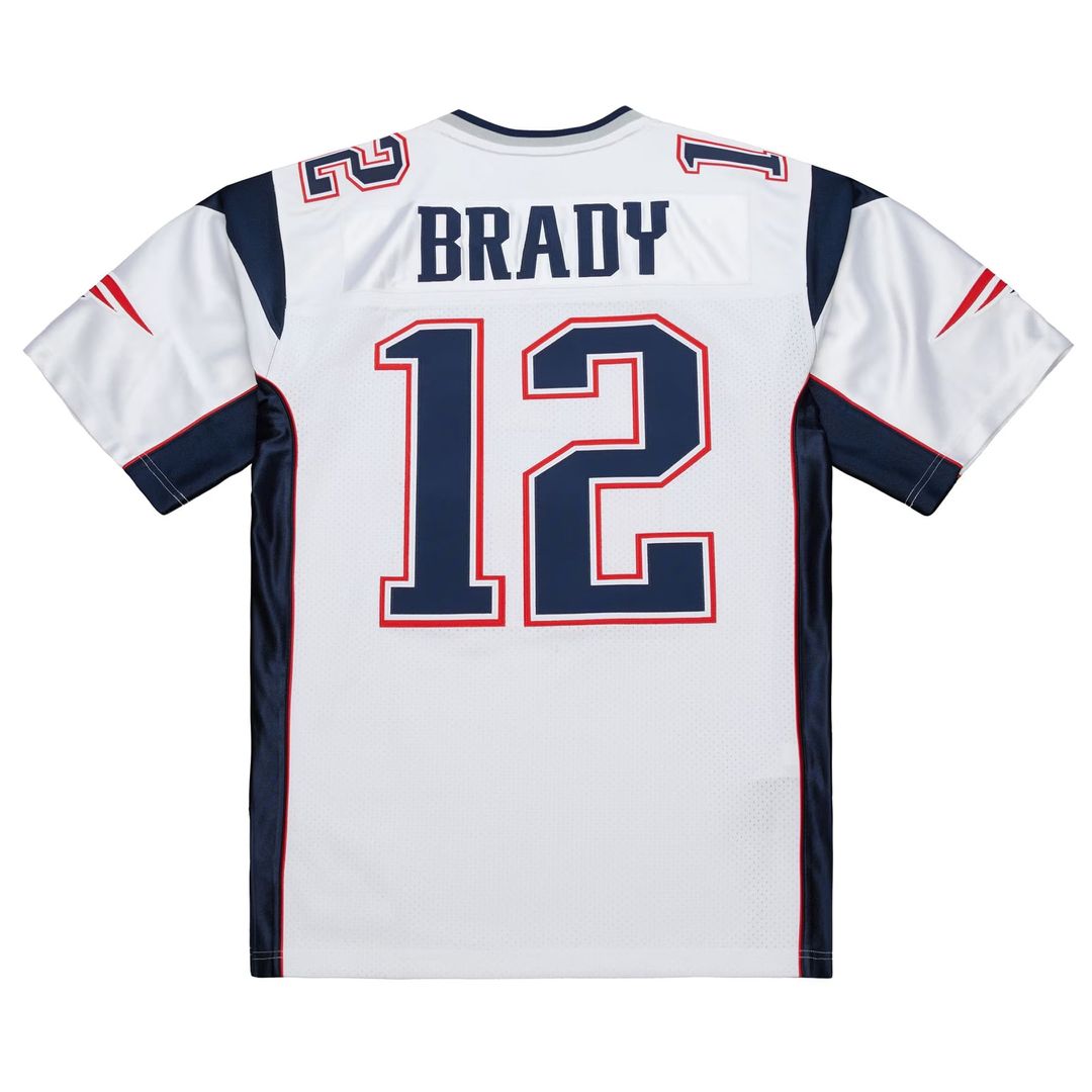 New England Patriots Tom Brady Mitchell & Ness White 2000 Big & Tall Legacy Replica Jersey product image 2, provided for