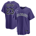 Colorado Rockies Kris Bryant Nike Purple Alternate Replica Jersey product image 1, provided for visual reference and product