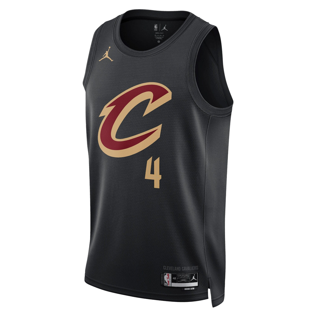 Cleveland Cavaliers Jordan Statement Edition Swingman Jersey - Black - Evan Mobley - Unisex product image 2, provided for