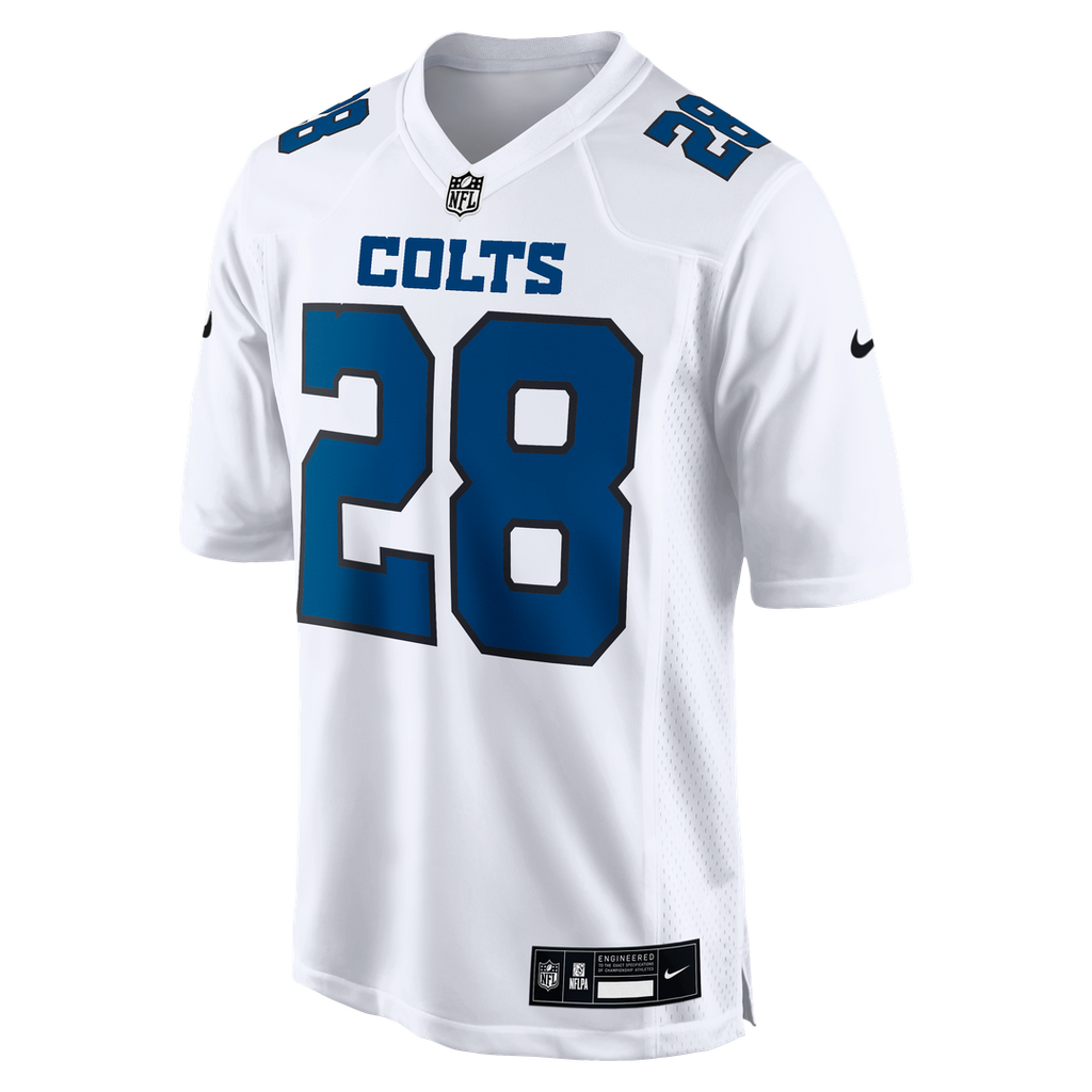 Indianapolis Colts Jonathan Taylor Nike Tundra White Fashion Game Jersey product image 2, provided for visual reference and