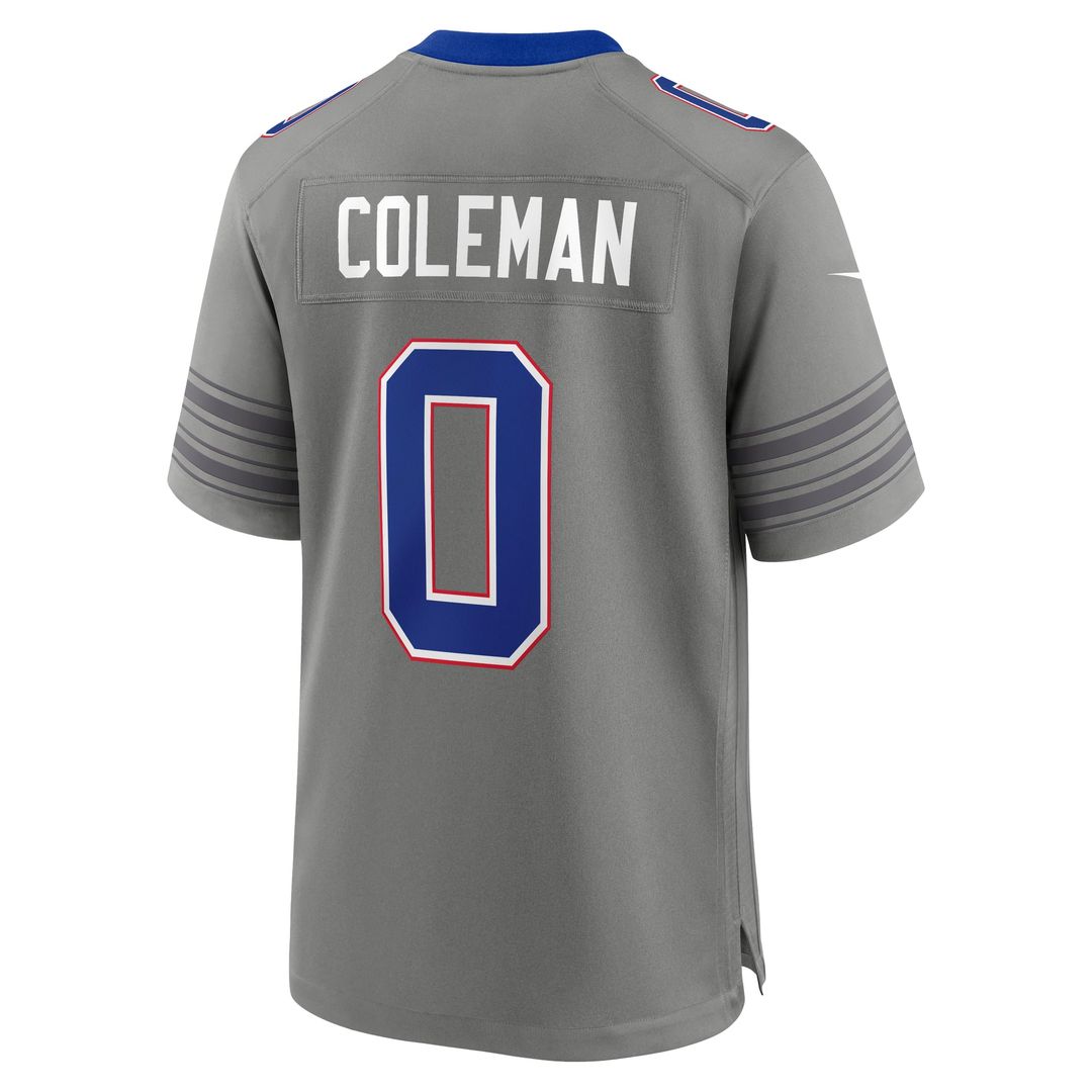 Buffalo Bills Keon Coleman Nike Gray Nickel City Game Jersey product image 3, provided for visual reference and product