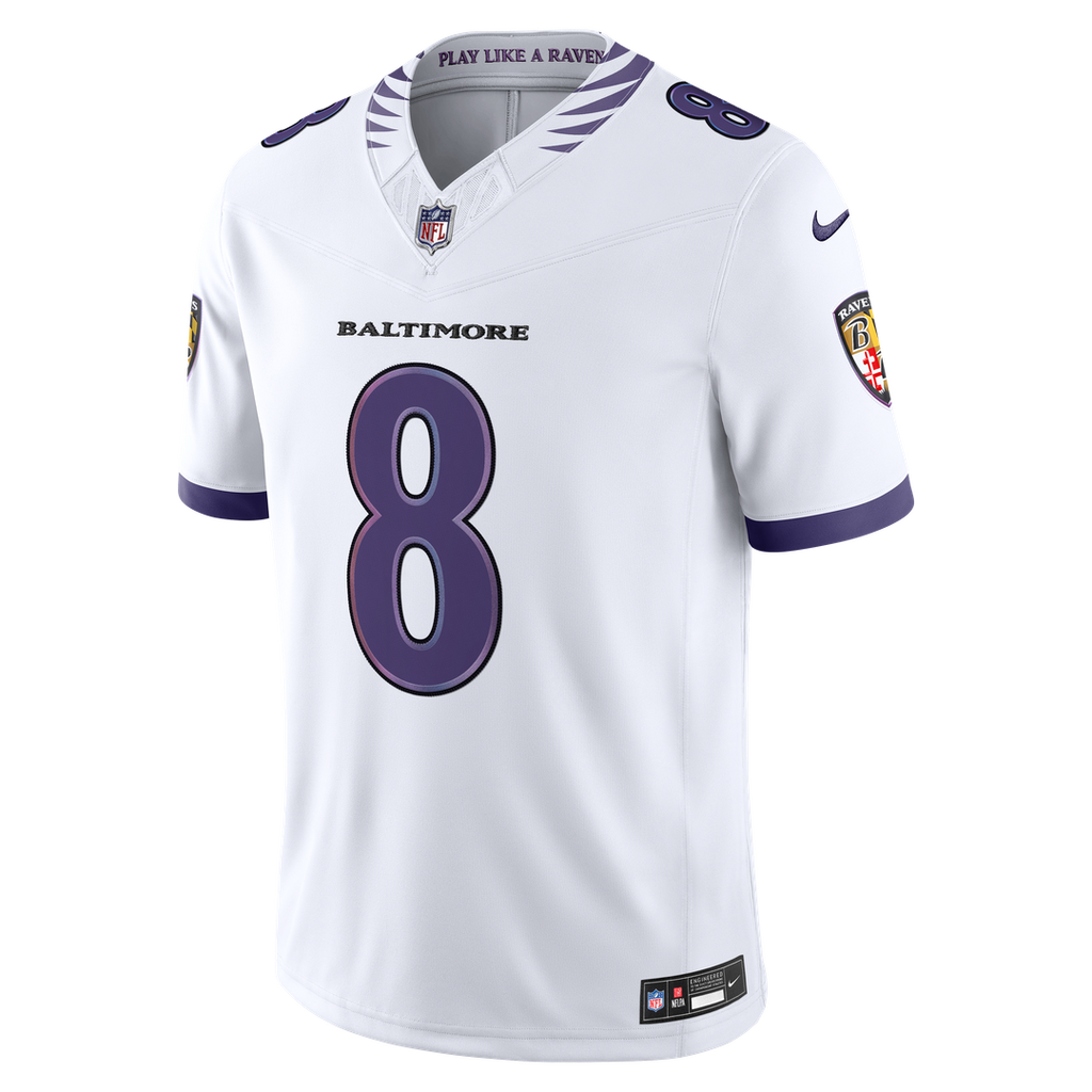 Baltimore Ravens Lamar Jackson Nike Purple Team Vapor F.U.S.E. Stitched Limited Jersey product image 29, provided for visual