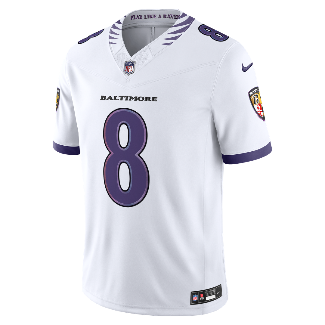 Baltimore Ravens Lamar Jackson Nike Purple Team Vapor F.U.S.E. Stitched Limited Jersey product image 29, provided for visual