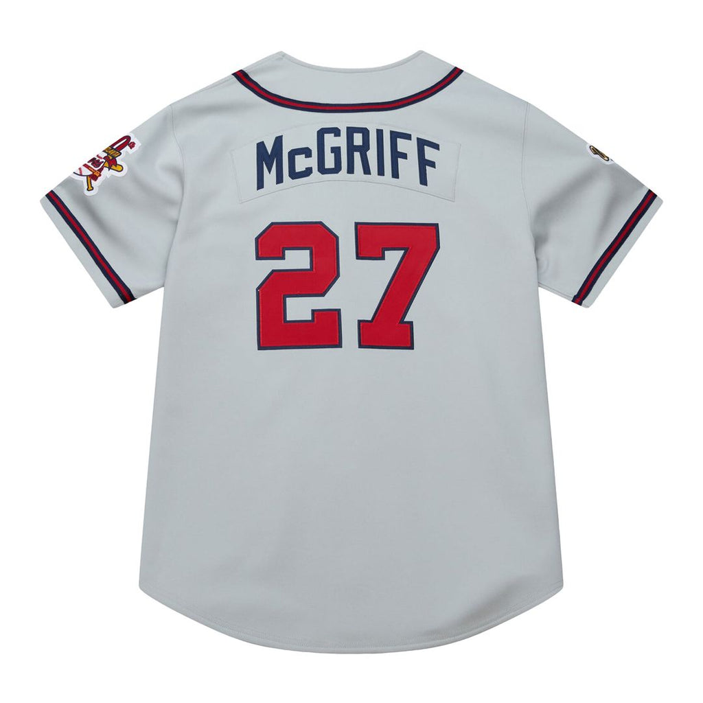 Atlanta Braves Fred McGriff Mitchell & Ness Gray 1995 Throwback Authentic Jersey product image 3, provided for visual
