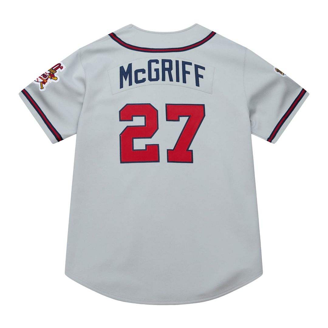 Atlanta Braves Fred McGriff Mitchell & Ness Gray 1995 Throwback Authentic Jersey product image 3, provided for visual