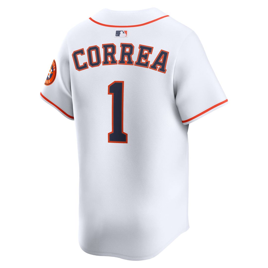 Houston Astros Carlos Correa Nike White Home Limited Player Jersey product image 3, provided for visual reference and