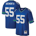 Seattle Seahawks Brian Bosworth Mitchell & Ness Royal Legacy Replica Jersey product image 1, provided for visual reference