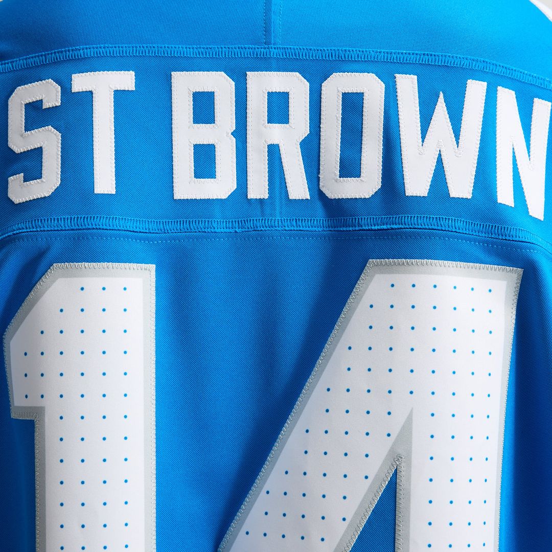 Detroit Lions Amon-Ra St. Brown Nike Black Alternate Vapor F.U.S.E. Stitched Limited Jersey product image 17, provided for