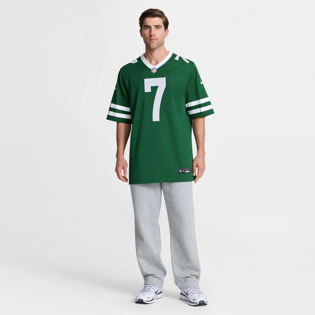 New York Jets Geno Smith Nike Legacy Green Game Jersey product image 4, provided for visual reference and product detail