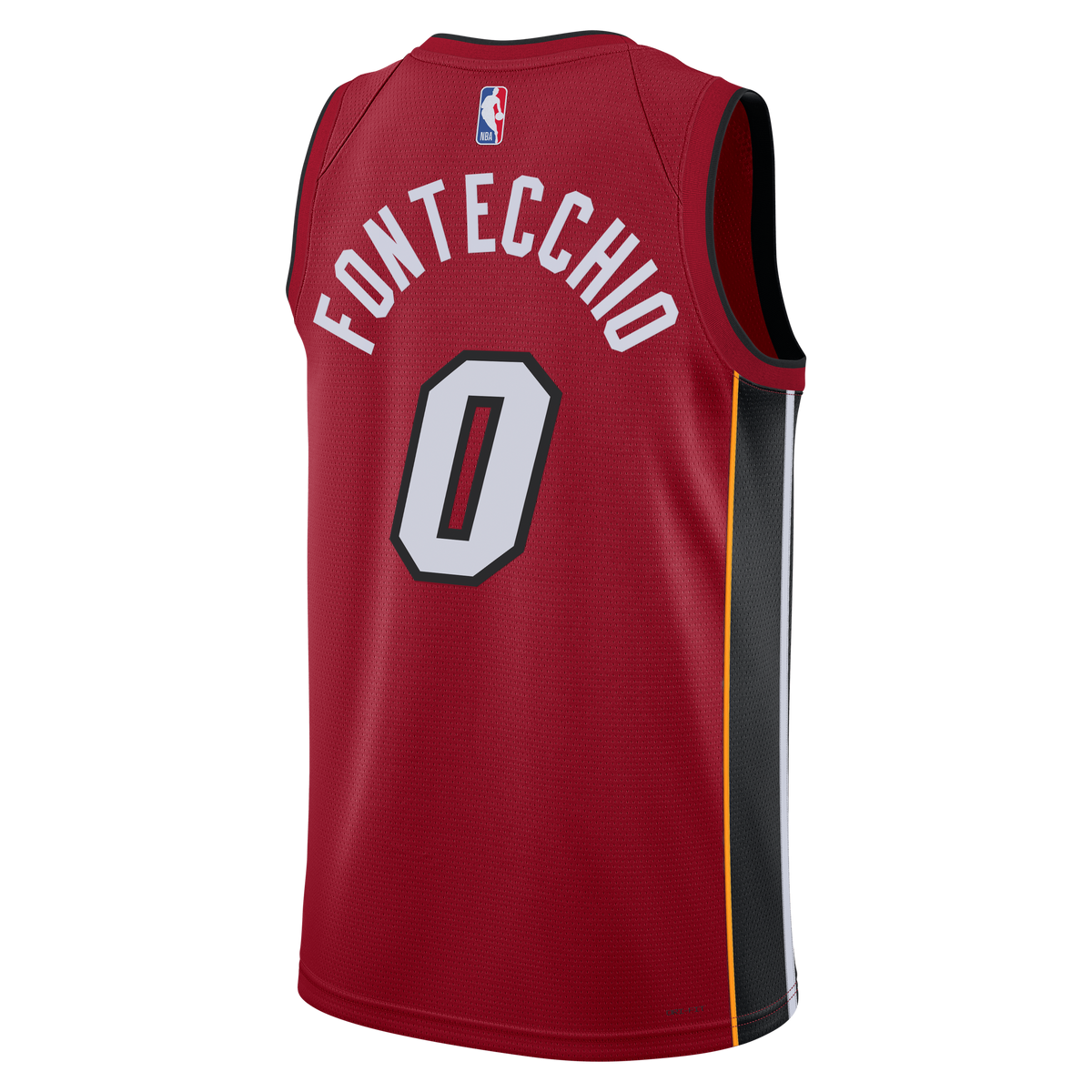 Miami Heat Jordan Brand Statement Edition Swingman Jersey - Red - Simone Fontecchio - Unisex product image 4, provided for