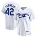 Brooklyn Dodgers Jackie Robinson Nike White Throwback Cooperstown Collection Limited Jersey product image 1, provided for