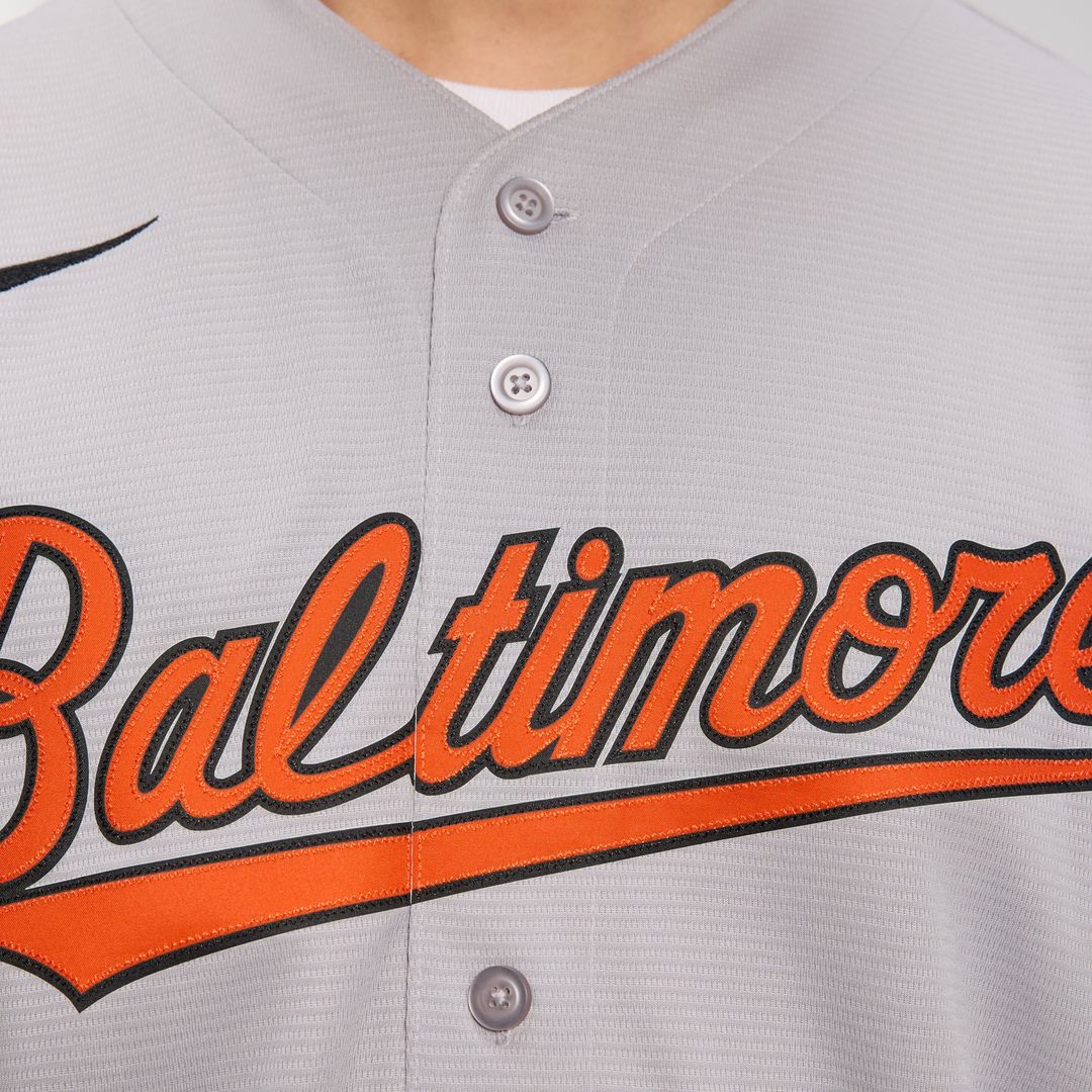 Baltimore Orioles Nike Gray Road Replica Team Jersey product image 19, provided for visual reference and product detail