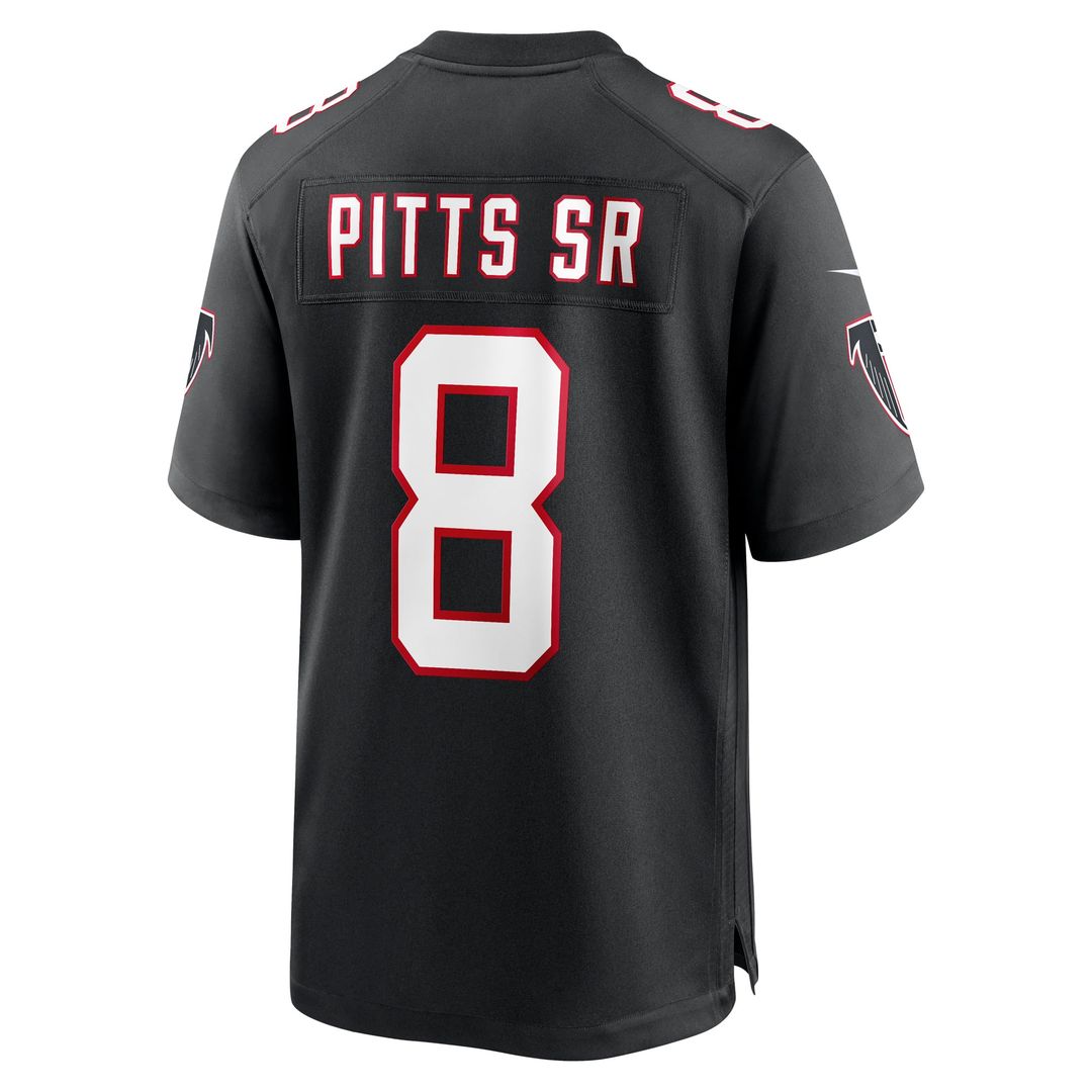 Atlanta Falcons Kyle Pitts Sr. Nike Black Alternate Game Jersey product image 6, provided for visual reference and product