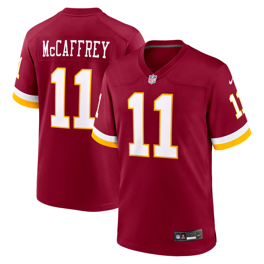 Washington Commanders Luke McCaffrey Nike Black Hail Raiser Alternate Game Jersey product image 21, provided for visual